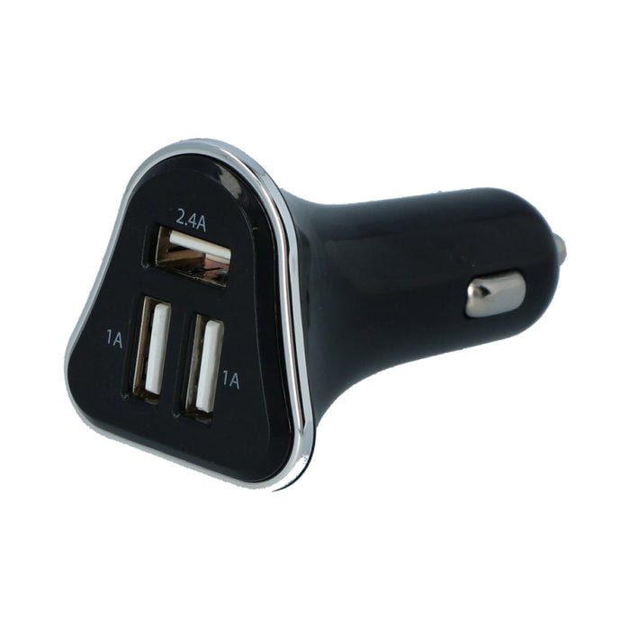 CHARGEUR DE VOITURE USB 12V/24V TRIPLE 4A