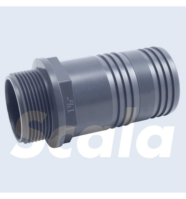 DRUKSLANGPILAAR M. DRAAD PVC LB D.GRIJS 5/4&#34;