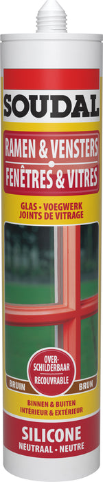 JOINT SILICONE À PEINDRE-BRUN/BRUN-290ML