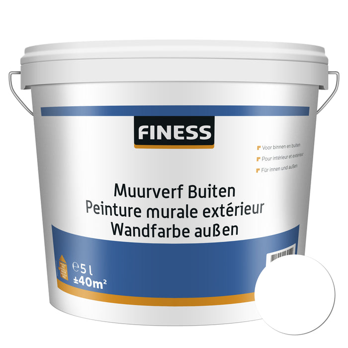 PEINTURE MURALE POUR EXTÉRIEUR BI/BU 5LT BLANCHE