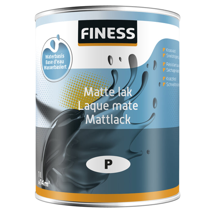 MATTE LAK WATERBASISACRYL - BI - 1LTPWIT