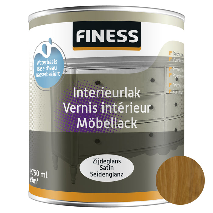 INTERIEURLAK ZIJDEGLANS ACRYL BI 750ML 4681 DONKER EIKEN