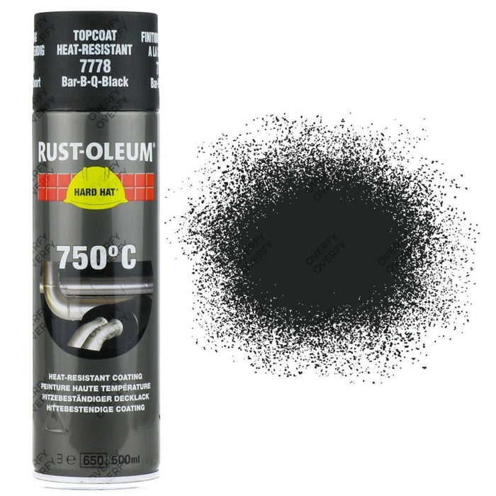 RUST-OLEUM HARD HAT&#174;  ZWART 750&#176; 500ML