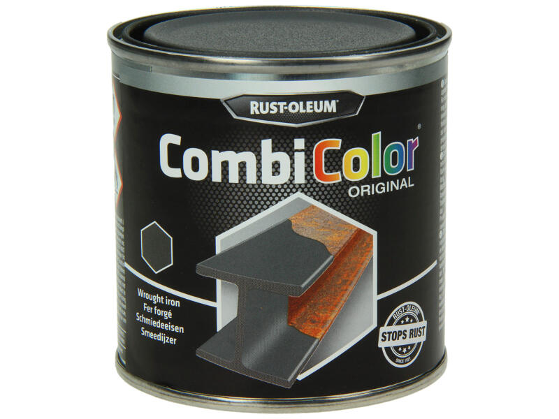 SMEEDIJZER ZWART 250ML - RUST-OLEUM COMBICOLOR