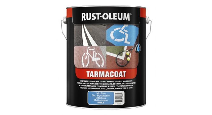 RUST-OLEUM TARMACOAT T PEINTURE POUR SOLS SÉCHAGE RAPIDE BLANC TRAFIC 9016 5L