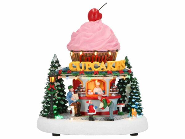 CUPCAKE AVEC ADAPTATEUR DE MUSIQUE INCL.-23.5X18.5X34.5CM-LED-MULTICOLOR