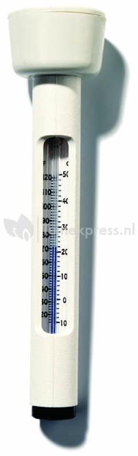 AQUATHERMO - DRIJVENDE CLASSIC VIJVERTHERMOMETER, KUNSTSTOF, BEIG