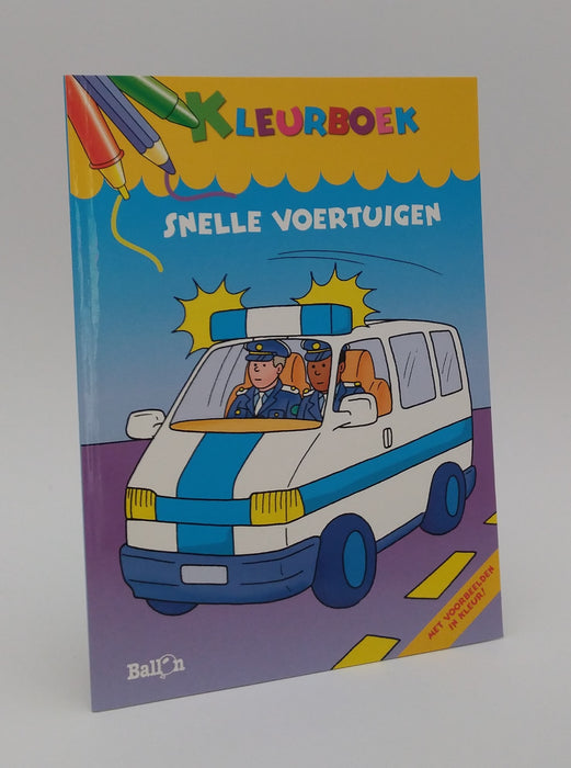 LIVRE DE COLORIAGE VÉHICULES RAPIDES