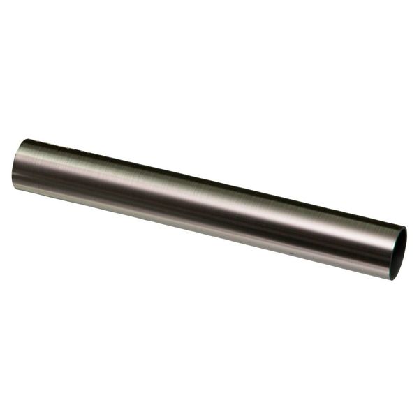 AFDEK-BUISJE METALIC (INOX LOOK)L160MM -DIA21,7MM  2X