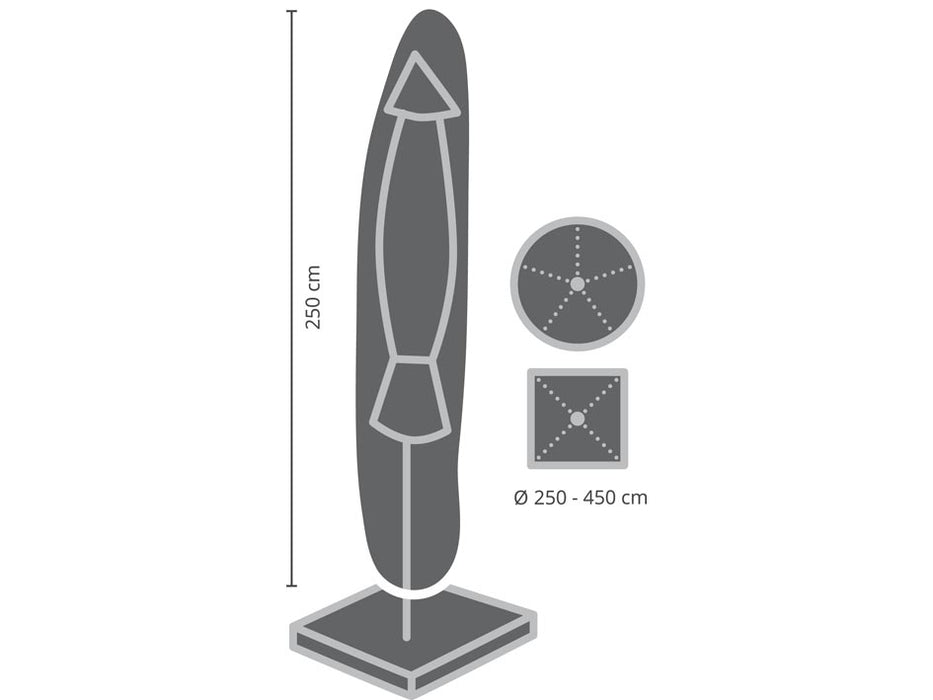 BUITENHOES VOOR PARASOL TOT 4.50M