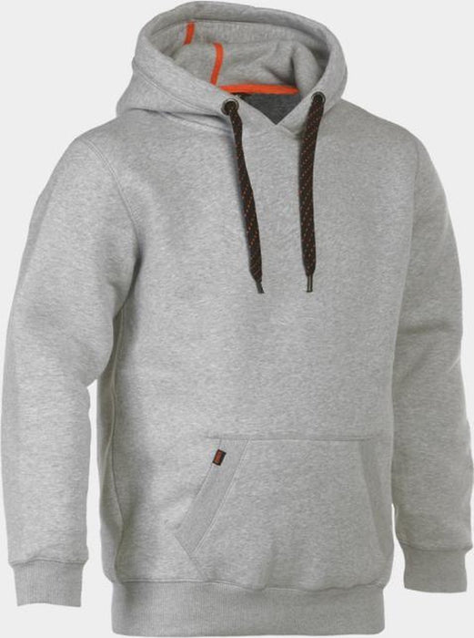 HESUS SWEATER MET KAP LICHT HEATHER GREY S