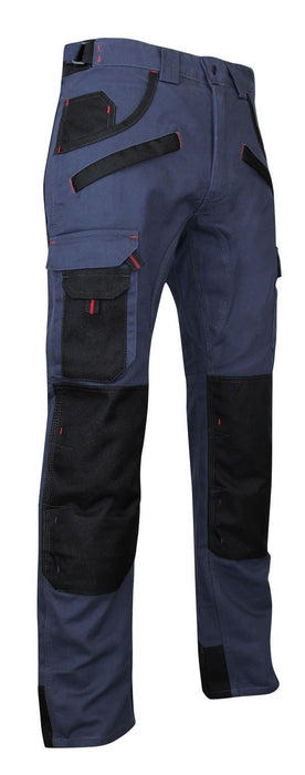 PANTALON BRIQUET 2 COULEURS BLEU/NOIR T38