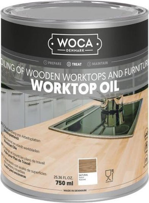 HUILE DE PLAN DE TRAVAIL WOCA NATURELLE - 750 ML