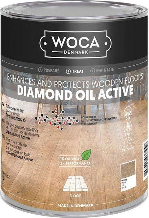 WOCA HUILE DE DIAMANT ACTIF - BLANC - 1 LITRE