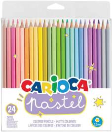 CARIOCA Pastel - Kleurpotloden- 24 stuks pvc ophang etui