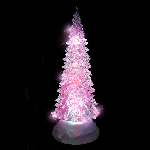 KERSTBOOM B/O ACRYL H25.5D10 CHANGING COLOURS LED 6L