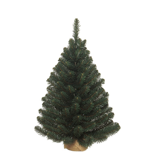Alpine kerstboom w burlap groen TIPS 109 - h90xd66cm