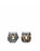 Theelicht houder hertenkop grijs bruin - h6,5xd5,5 (per stuk)