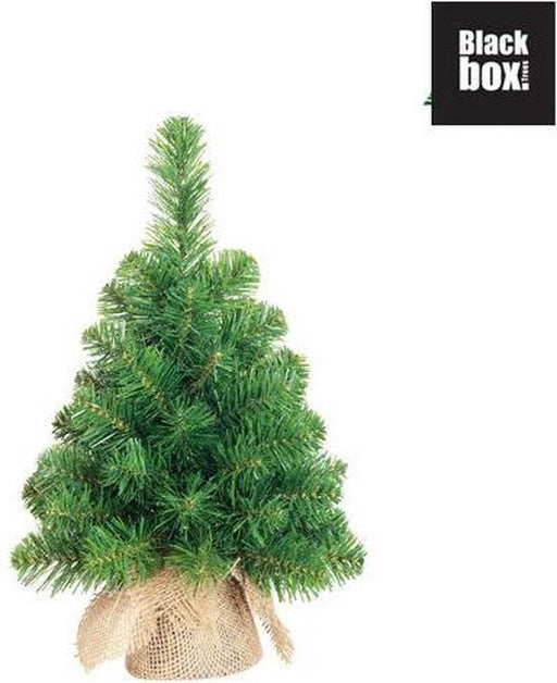 Norton deluxe kerstboom met burlap groen TIPS 50 - h45xd20cm