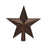 donker bruin-piek plastic ster glitter-4.2x19x19cm-donker bruin