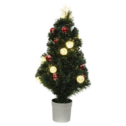 groen/warm wit-Londen tree fiber optic NF folded tree -80 tips -