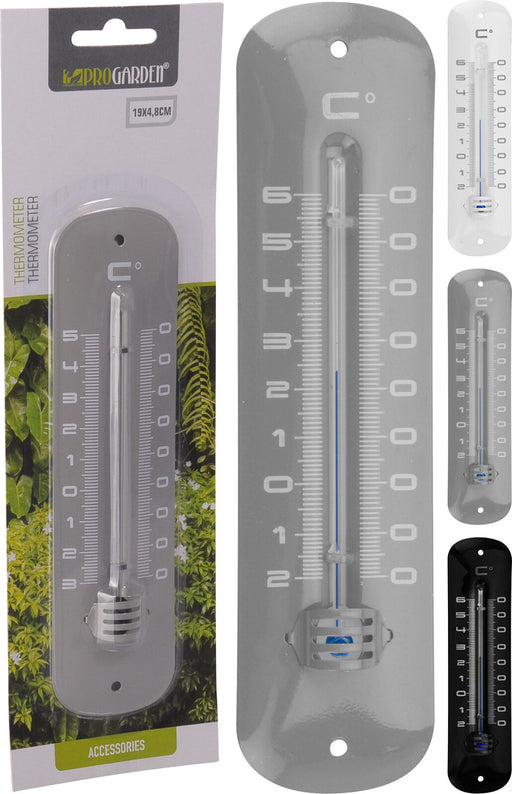 THERMOMETER METAAL 19CM 3ASS
