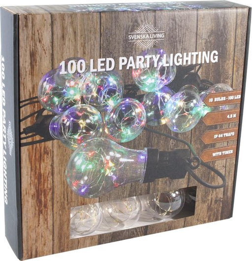 PARTYVERLICHTING 10MULTI LED LAMPEN 4.5M