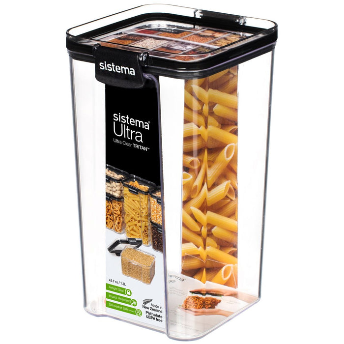 SISTEMA ULTRA VIERKANTE VOORRAADDOOS ZWART 1.3L