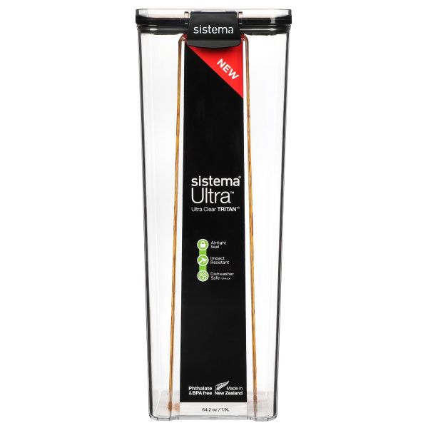 SISTEMA ULTRA VIERKANTE VOORRAADDOOS ZWART 1.9L