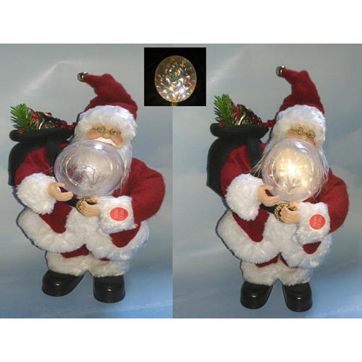 Santa dancing animated Red-B/O-LED-17*17*29 (per stuk)