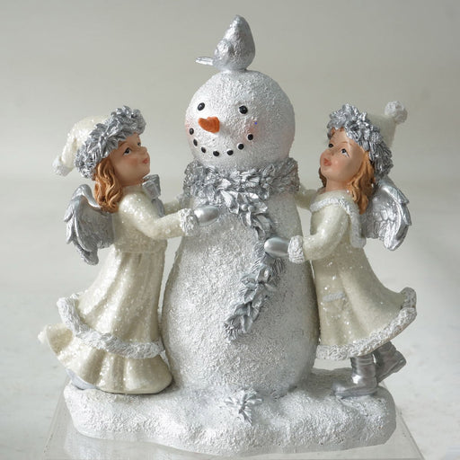 Poly kids-snowman glitter Cream-20.50*11.8*22