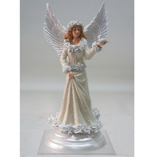 Poly angel glitter Cream-17.5*17.3*38.2