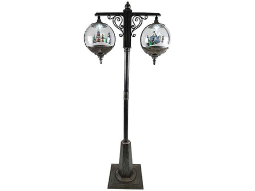 FLOOR LAMP DOUBLE SNOWING  BLACK / RUSTY-ADAPTER INCL.-LED-80X40X