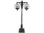 FLOOR LAMP DOUBLE SNOWING  BLACK / RUSTY-ADAPTER INCL.-LED-80X40X