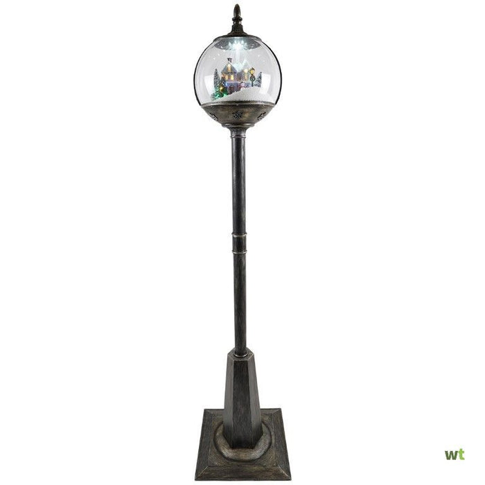 FLOOR LAMP SNOWING  BLACK RUSTY-ADAPTER INCL.-LED-30X30X177CM