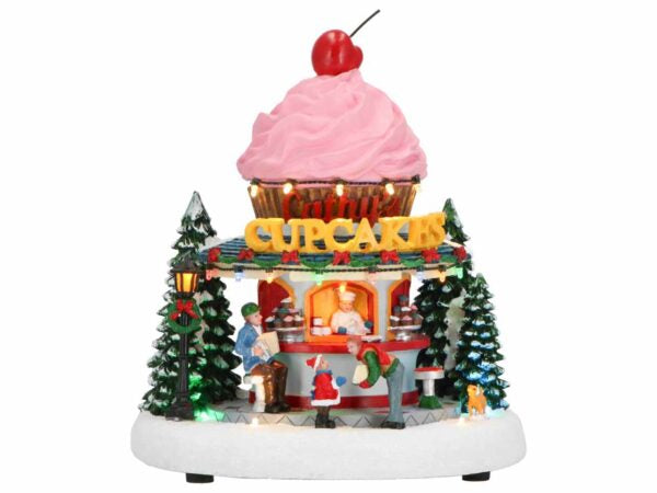 CUPCAKE WITH MUSIC  ADAPTOR INCL.-23,5X18,5X34,5CM-LED-MULTICOLOR