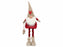 GNOME STANDING FABRIC 22X15X80CM--RED/WHITE