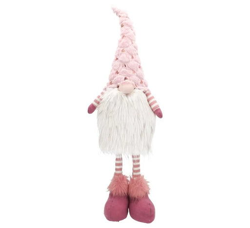 GNOME STANDING FABRIC 23X13X65CM--PINK