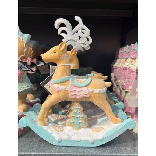 ROCKING HORSE GINGERBREAD POLY  21X6,5X20CM--MULTICOLOR