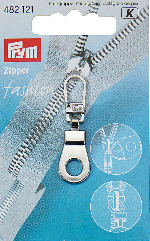 FASHION-ZIPPER RING ZILVER -K